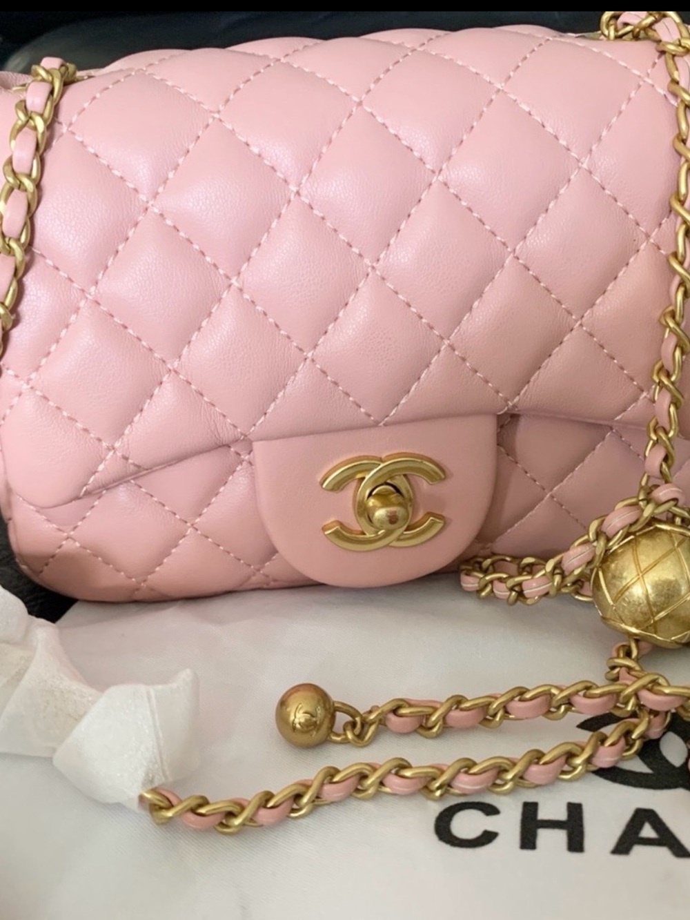 Soft Blush Pink Leather mini Purse